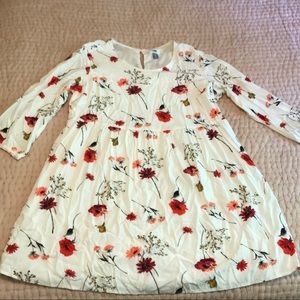 Breezy Watercolor Floral White Dress